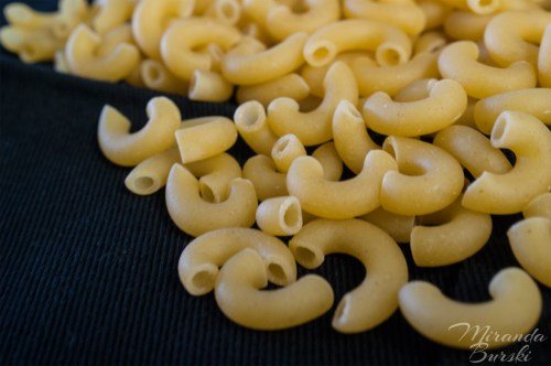 Raw Macaroni Noodles