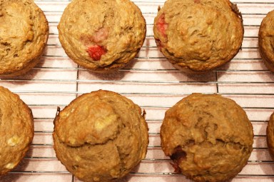 Whole Wheat Strawberry Banana Muffins SONY DSC