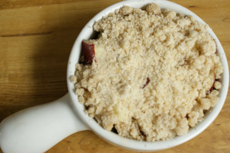 Unbaked apple crisp