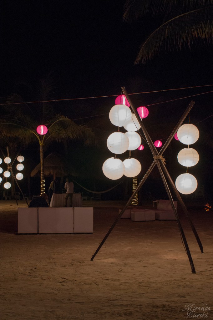 Beach party decorations