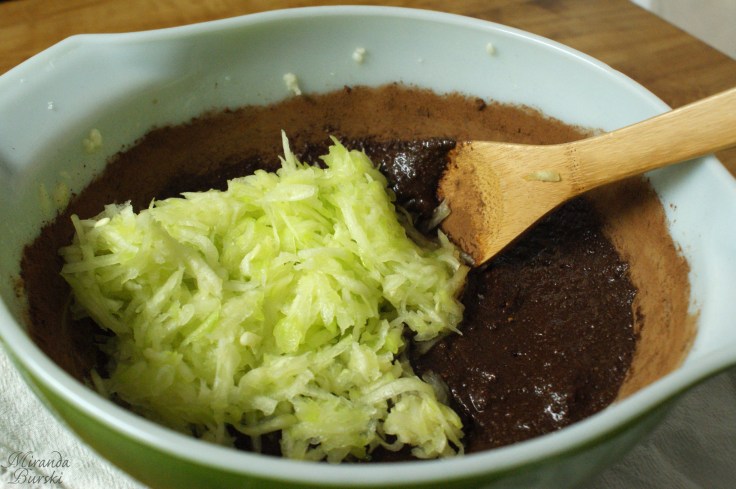 Zucchini bread batter
