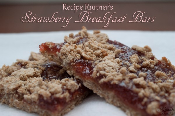 Recipe Runner's Strawberry Breakfast Bars