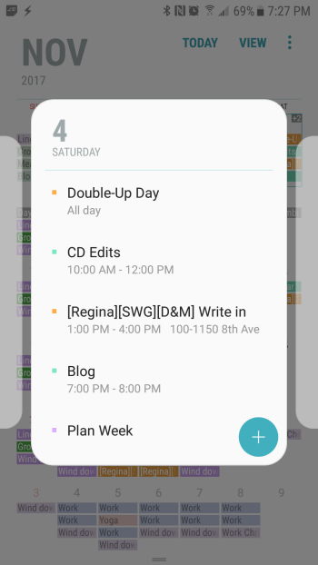 Daily Google Calendar View
