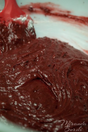 Red velvet brownie batter