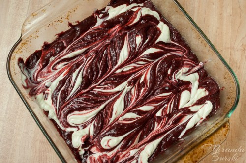 One Little Project's Red Velvet Cheesecake Brownies