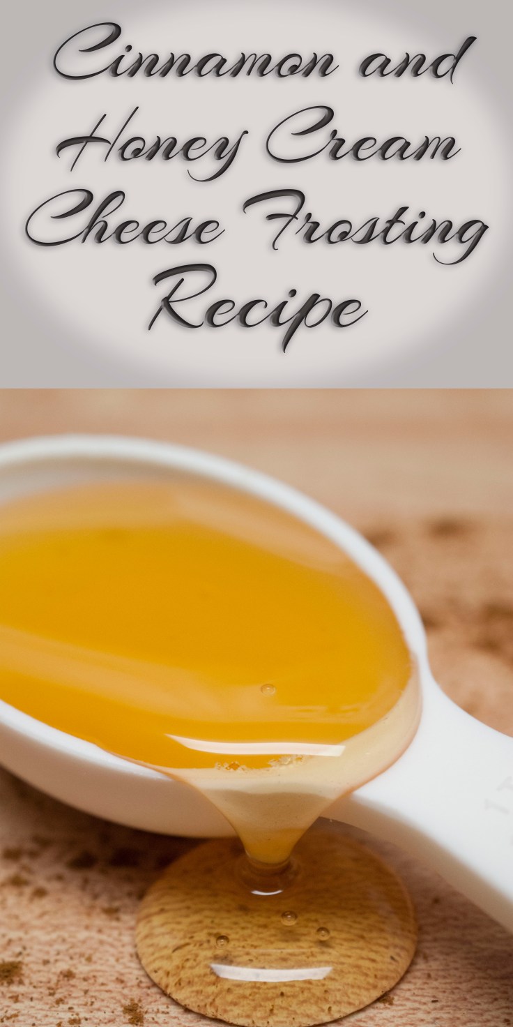 Cinnamon and Honey Cream Cheese Frosting recipe pin