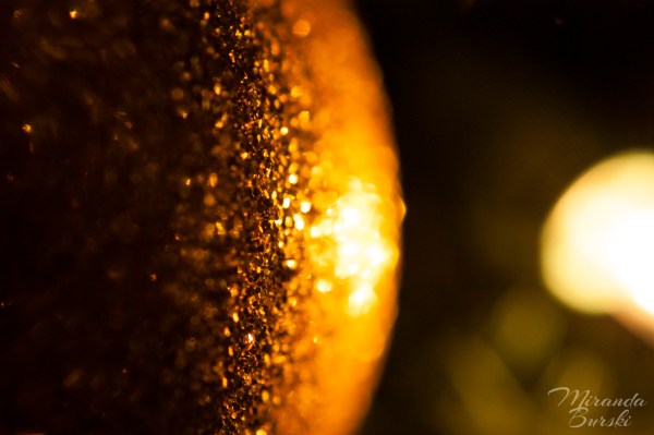 A sparkling Christmas tree ornament